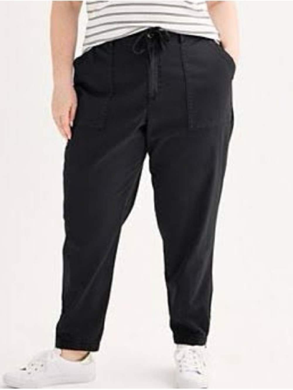 NWT Sonoma Goods For Life Black Joggers XX Large XXL Plus Size Tapered